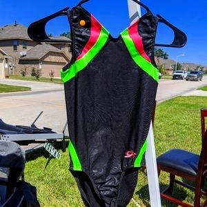 AXS GK BLACK LEOPARD PRINT LEOTARD